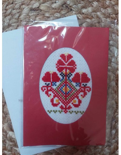 Бродирана картичка