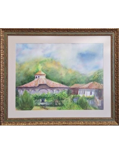 Акварел "Килифаревски манастир"